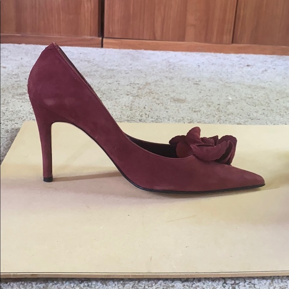 Made in Spain burgundy suede stilettos - Picture 4 of 6